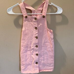 Pink Kids Overall Dress